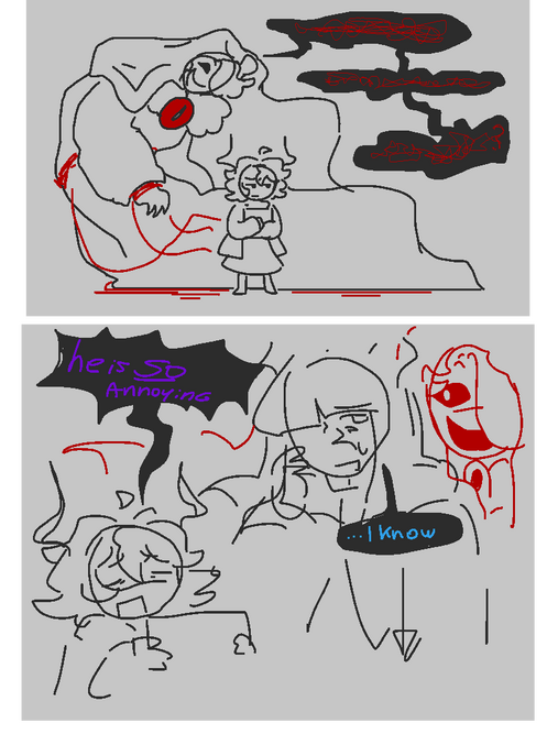 (2025) sketch for my cloth test, i still wasnt really sure if i wanted to animate it or not when i made this
