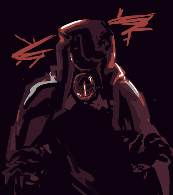 (2025) sketch based on a sleep paralisis i had